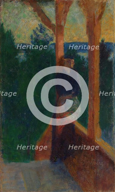 On the Veranda, 1892. Creator: Harald Sohlberg.