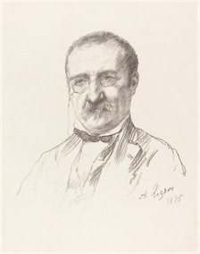 M. Champfleury, 1875. Creator: Alphonse Legros.