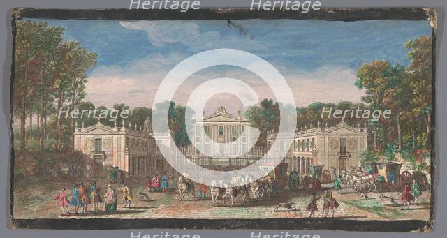 View of the front of the Château de Marly, 1700-1799. Creators: Anon, Jacques Rigaud.