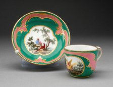 Cup and Saucer, Sèvres, 1760. Creators: Sèvres Porcelain Manufactory, Francoise Joseph Aloncle.