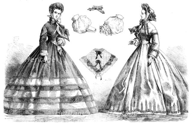 Paris fashions for October, 1862. Creator: Unknown.