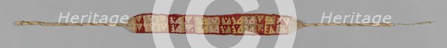 Headband or Belt Fragment, Peru, A.D. 1476/1532. Creator: Unknown.