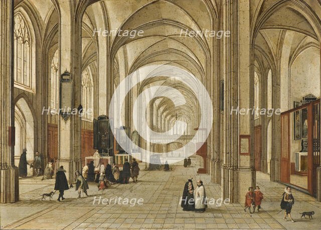Interior of a Gothic Church, 1604. Creator: Jacob Neeffs.