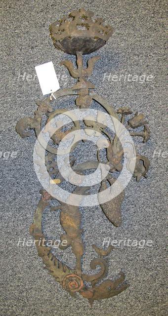 Pair of Candle Brackets, 1700s. Creator: Unknown.