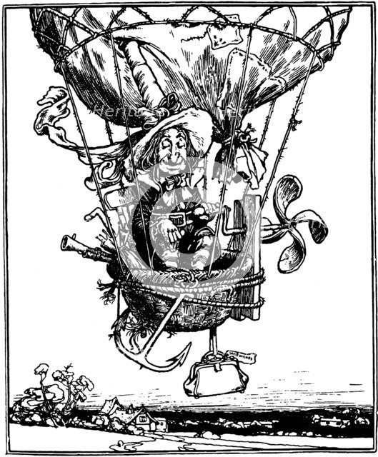 Illustration from the children's book The Adventures of Uncle Lubin, 1902.  Artist: W Heath Robinson