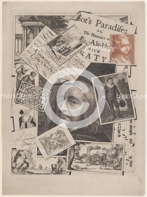 Medley Print: Sot's Paradise, 1706-7. Creator: George Bickham.