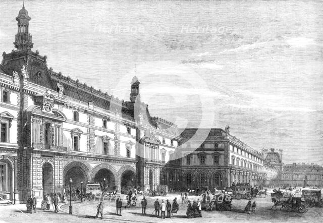 New buildings of the Tuileries in the Place du Carrousel, 1869. Creator: Unknown.