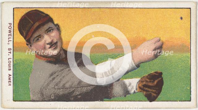 Powell, St. Louis, American League, from the White Border series (T206) for the America..., 1909-11. Creator: American Tobacco Company.
