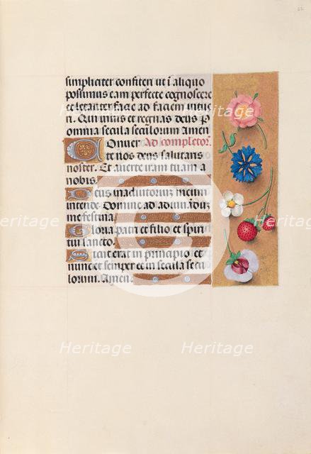 Hours of Queen Isabella the Catholic, Queen of Spain: Fol. 22r, c. 1500. Creator: Master of the First Prayerbook of Maximillian (Flemish, c. 1444-1519); Associates, and.