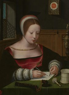 Mary Magdalene Writing, First Half of 16th cen. Creator: Master of the Female Half-Lengths (First half of 16th cen.).
