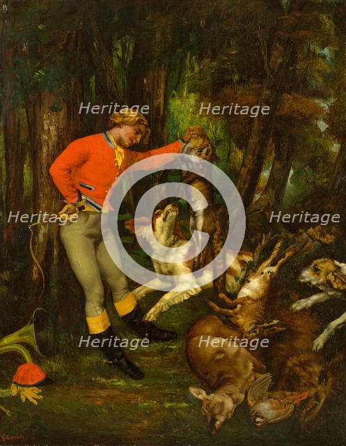 After the Hunt, ca. 1859. Creator: Gustave Courbet.