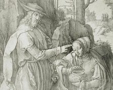 Christ Appearing to Mary Magdalene as a Gardener, 1519. Creator: Lucas van Leyden.