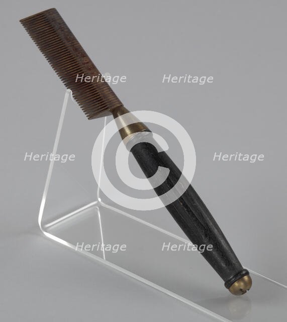 Hot comb from a travel hair care kit used by Anna Mae Queen Holmes, mid 20th century. Creator: Reck-Junior.