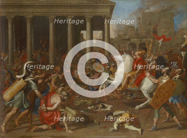 The Destruction of the Temple of Jerusalem by Emperor Titus, 1638. Artist: Poussin, Nicolas (1594-1665)