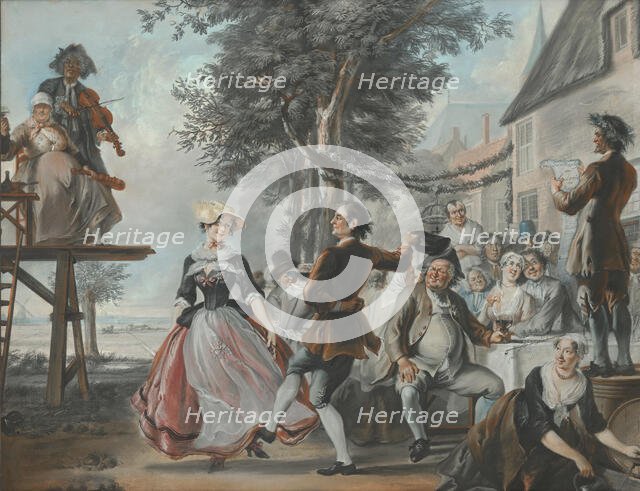 The Wedding of Kloris and Roosje, c1720-1750. Creator: Cornelis Troost.