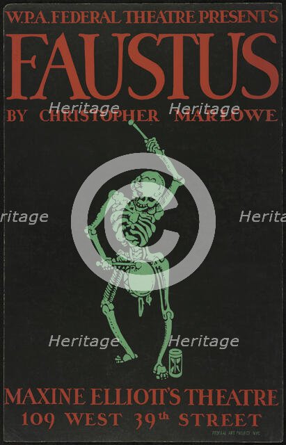 Faustus, New York, 1937. Creator: Unknown.