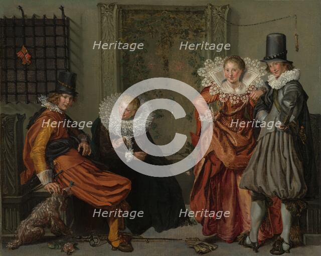 Elegant Couples Courting, c.1616-c.1620. Creator: Willem Pietersz. Buytewech.