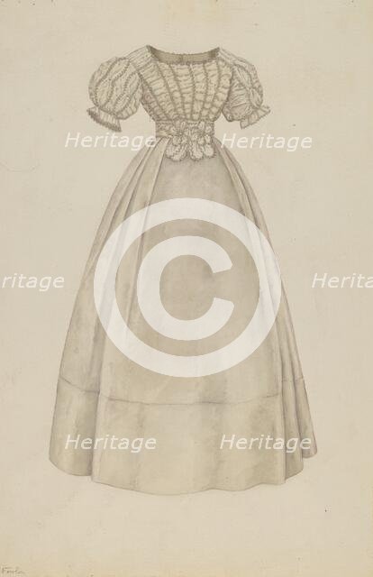 Wedding Dress, c. 1938. Creator: Catherine Fowler.