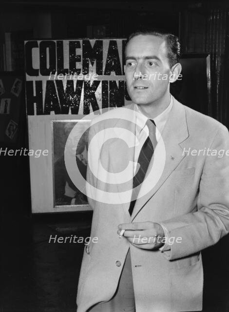 Portrait of Charles Delaunay, 52nd Street, New York, N.Y., ca. Oct. 1946. Creator: William Paul Gottlieb.