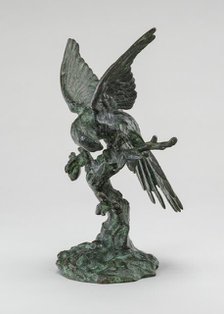 Parakeet Seated on a Tree, model n.d., cast c. 1845/1874. Creator: Antoine-Louis Barye.