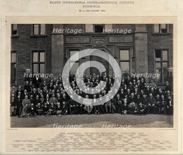 Eighth International Ophthalmological congress, Edinburgh, 1894. Creator: Alexander Ayton.