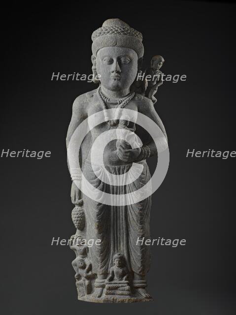 The Buddhist Goddess Hariti with Children (image 1 of 6), c.1st century B.C.. Creator: Unknown.