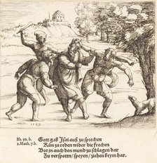 Isaiah Accepts Mockery because of His Faith, 1549. Creator: Augustin Hirschvogel.