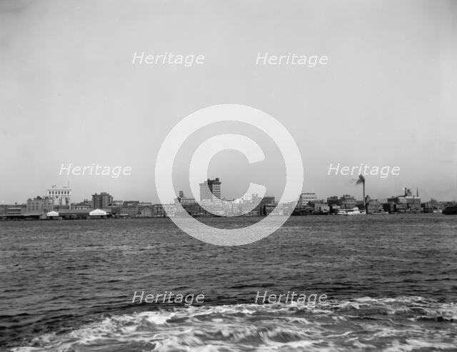 The Harbor, Norfolk, Va., between 1910 and 1920. Creator: Unknown.