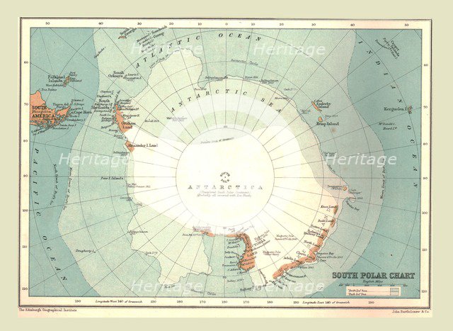 South Polar Chart, 1902.  Creator: Unknown.
