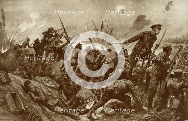 'The First V.C. ever Won by a Territorial', 1916. Creator: Unknown.