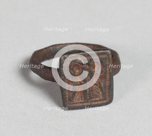 Signet Ring, European, 12th-13th century. Creator: Unknown.