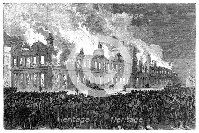 Riots in Montreal, Canada, 1849, (1900). Artist: Unknown