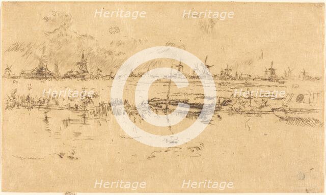 Zaandam, 1889. Creator: James Abbott McNeill Whistler.