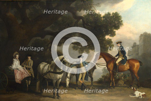 The Milbanke and Melbourne Families, ca 1769. Artist: Stubbs, George (1724-1806)