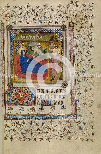 The Nativity; Book of Hours, about 1400-1410. Creator: Unknown.