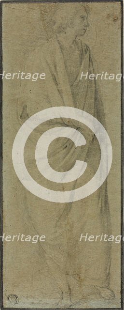 Standing Draped Male Figure, n.d. Creator: Unknown.