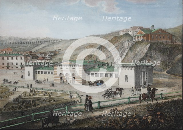 The Caucasian mineral springs, Mid of the 19th century. Artist: Beggrov, Karl Petrovich (1799-1875)