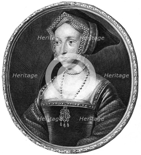 Jane Seymour, Queen Consort of England and third wife of Henry VIII. Artist: Unknown