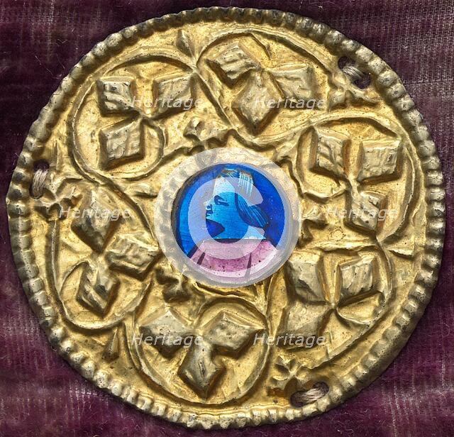 Costume Ornament with Profile Portrait, c. 1380/1400. Creator: Unknown.