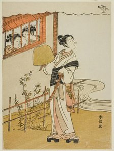(Facsimile) The Fourth Month (Uzuki), from the series "Popular Versions of Immortal Poets..., c1768. Creator: Suzuki Harunobu.