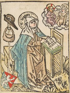 St. Bridget (Schr. 1307a), 15th century., 15th century. Creator: Anon.