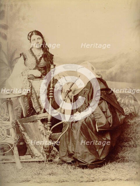 Photos of women of Point Said - Egypt, 1880. Creator: Hippolyte Arnoux.