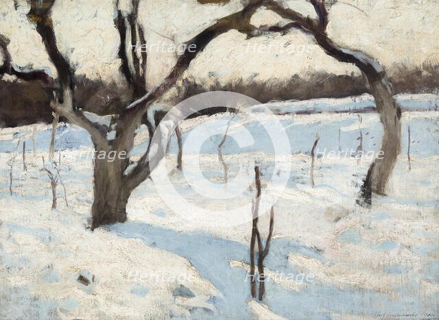 Orchard in Winter, 1900. Creator: Jozef Czajkowski.