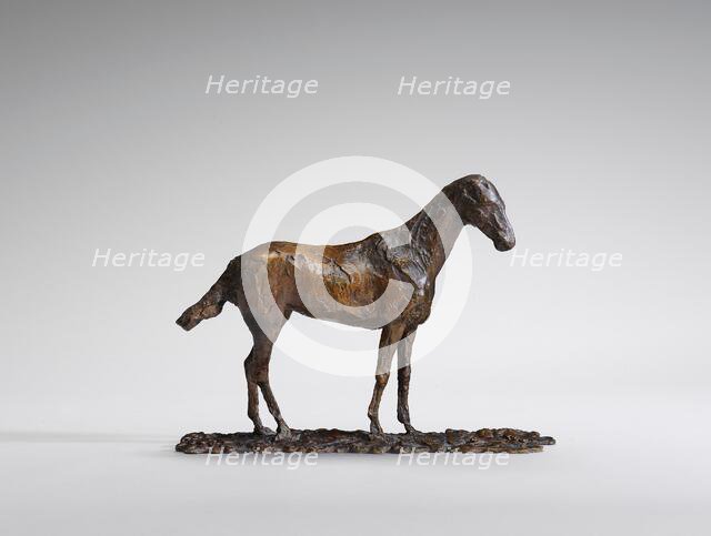 Study of a Mustang, original wax 1860s, cast by 1921. Creator: Edgar Degas.