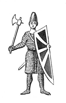 John Lackland, as represented on his seal, 12th century, (1870). Artist: Unknown