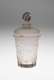 Tumbler with Cover, Potsdam, Early 18th century. Creator: Unknown.