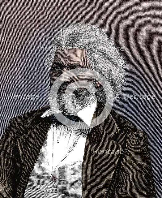 Frederick Douglass (1817-1895), American diplomat, abolitionist and writer, 1875. Artist: Unknown.