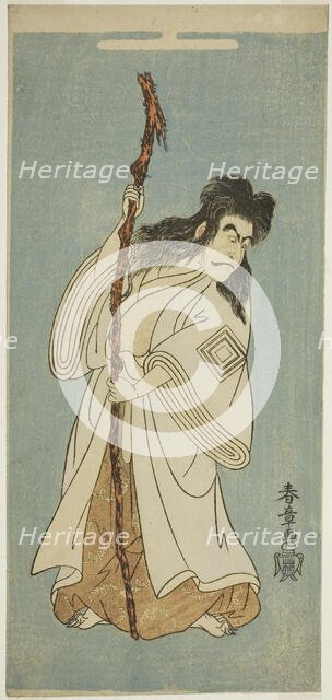 The Actor Ichikawa Danjuro IV possibly as Tenjiku Tokubei in the play "Tenjiku Tokubei..., c. 1768. Creator: Shunsho.
