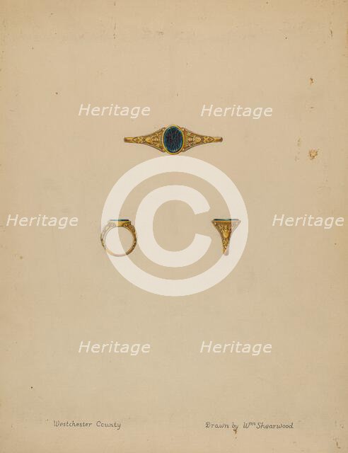 Seal Ring, c. 1936. Creator: William P. Shearwood.