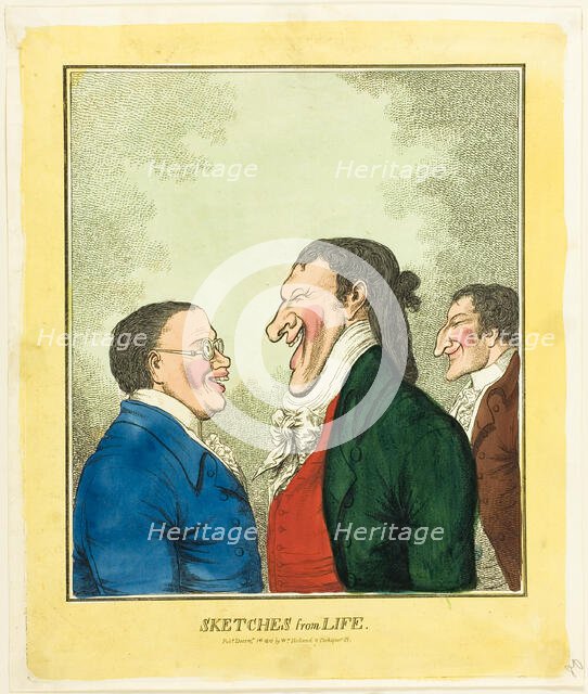 Sketches from Life, 1810. Creator: Unknown.